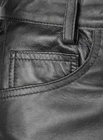 Pantalon droit décontracté en cuir pour homme, anti-rides, à braguette boutonnée, teint uni, brillant, cinq poches, qualité supérieure, respirant, séchage rapide, vente en gros