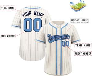 Camiseta de Béisbol Personalizada de Talla Grande con Botones, Corte Profesional, Tejido de Malla Transpirable de Secado Rápido, Camiseta de Softbol con Bordado Tackle Twill - Product Image 2