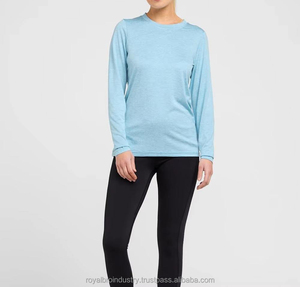 Camiseta informal para mujer, camisetas de manga larga con cuello en V, ropa cómoda de invierno y verano para mujer, camisa de precio razonable - Product Image 5