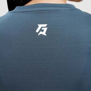 เสื้อโยคะแขนสั้นสีเทา W124 สำหรับออกกำลังกาย - Product Image 5