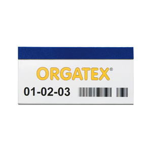 Supporto Etichette Magnetico ColorLabel 48 x 100mm, Trasparente/Blu, 100 pz. / Confezione.- HE238-100/4 - Product Image 1