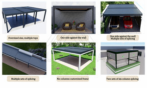 Pergola in alluminio motorizzato impermeabile antivento ideale per l'<span class=keywords><strong>architettura</strong></span> moderna del giardino - Product Image 5