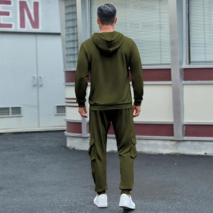 Survêtement à manches longues de haute qualité pour pull adulte tissu doux manchette côtelée vêtements de sport survêtement à séchage rapide pour hommes - Product Image 2