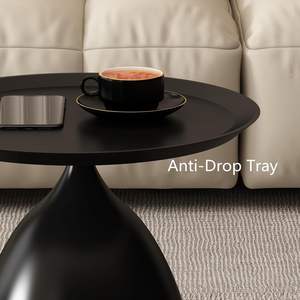 Table basse en métal artisanale de luxe adaptée aux cafés hôtels bureaux et intérieurs modernes - Product Image 4