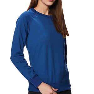 Sudaderas de gran tamaño de moda para mujer Sudaderas con capucha de lana Jersey de cuello redondo Sudadera de algodón para mujer - Product Image 3