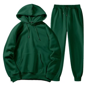 Conjunto de chándal informal de 2 piezas para hombre, sudadera y pantalones de chándal de marca de algodón 100%, trajes de Jogger de invierno con estampado Digital - Product Image 6