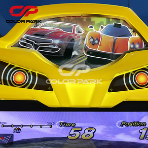 Công viên đầy màu sắc trò chơi đua xe máy đồng tiền hoạt động Kiddie đi xe mô phỏng đua xe trò chơi máy lật 4D trò chơi đua xe máy - Product Image 3