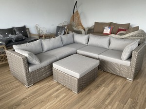 Ensemble de canapés en poly rotin moderne PRSF-LOLA pour villa, appartement, salon, salle à manger, parc, utilisation en extérieur - Product Image 3