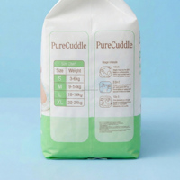 Pochette Doypack jetable en LDPE vierge recyclable avec poignée longue, impression hélio, soufflet latéral, pour emballage automatique haute vitesse