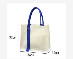 Tùy chỉnh thêu của phụ nữ chịu nhiệt Vải Tote Túi mua sắm mạnh mẽ Túi - Product Image 2