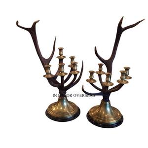 Excellent Quality Metal High Grade Gold Plated Unique Fancy Designer Set Of 3 Table Centerpiece <b>Wedding</b> <b>Candle</b> Holders Supplies - Product Image 5