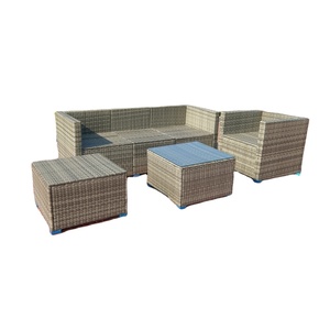 Modular Set 2 Type of Sofa Living Room/ Garden Furniture Made by 100% Natural Rattan Factory Price - Product Image 1