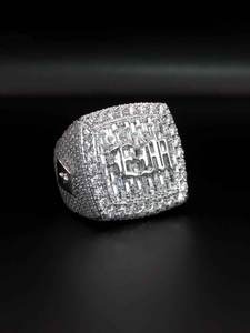 Luxury Moissanite Diamond <b>Ring</b> Iced Out <b>Silver</b> Hip Hop <b>Mens</b> Statement Jewellery - Product Image 2