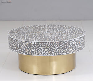 Mopa con incrustaciones de hueso, mesa de centro con incrustaciones para el hogar, sala de estar, comedor y dormitorio, muebles versátiles para el hogar - Product Image 4