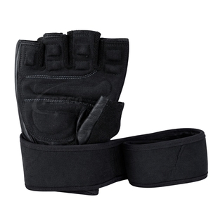 Custom PU Leather <b>Weight</b> Lifting <b>Gloves</b> Half Finger Gym <b>Gloves</b> with Wrist Wrap for Sports & Fitness Training Unisex - Product Image 4