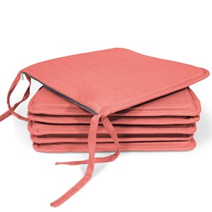 Cuscini per Sedia Decorativi con Motivo a Quadri 40x40x2cm, Texture Bambù - Set Cuscini Lombari e per Seduta, Tecnica di Cucitura Antiscivolo 100% - Product Image 6