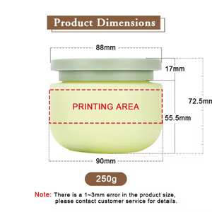 Pavico Vietnam vente en gros de pots de crème en plastique PET en verre couvercle blanc capacité de 300ml/500ml cosmétiques de soins personnels emballage alimentaire - Product Image 4
