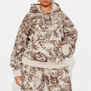 Tasa barata de alta calidad al por mayor mezcla de algodón y poliéster/sudadera de Jersey de mujer de gran tamaño personalizada transpirable 2026 - Product Image 5