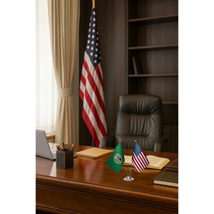 Washington y Estados Unidos Juego de Banderas de Escritorio - Product Image 3