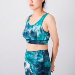 Soutien-gorge de sport grande taille avec dos croisé pour femmes, hauts courts d'entraînement par sublimation personnalisée, technique lavée respirante pour Fitness Yoga - Product Image 6