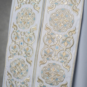 Elegante Vestimenta de Iglesia Bordada en Dorado y Azul, Túnicas de Clérigo Ornamentadas Hechas a Medida, Ropa Ceremonial para Sacerdotes Ortodoxos, Venta al Por Mayor - Product Image 6