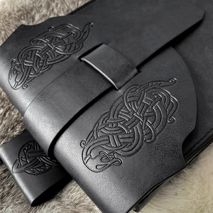 Bolso de viaje medieval de cuero genuino para hombres y mujeres, bolso de estilo renacentista para eventos históricos y equipo de juego de rol de fantasía - Product Image 4