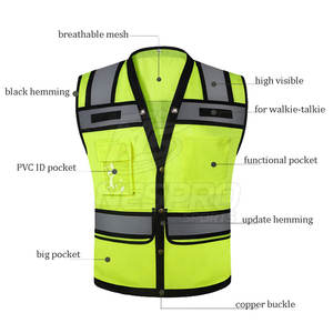 Chaleco de seguridad de talla grande al por mayor para hombre, chaqueta para uso al aire libre, chaleco para hombre, chaqueta con cuello levantado, chaleco de seguridad para hombre - Product Image 3