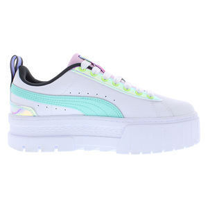 Zapatillas Puma Mayze Glowing Up Platform GS para Niña, Color: Blanco Puma/Menta Eléctrica, 100% Auténticas - Product Image 4