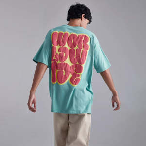 Fabricant pakistanais T-shirt confortable en tissu à impression bouffante T-shirt à impression bouffante de couleur unie de style personnalisé - Product Image 3