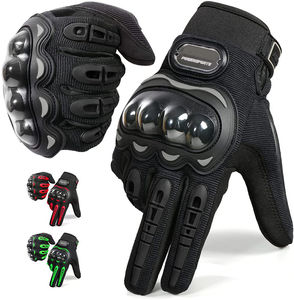 Guantes deportivos de cuero para motocicleta, transpirables, para carreras - Product Image 3