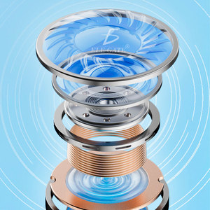 Cuffie Wireless Bluetooth 5.2 con Indicatore Digitale LED Trasparente della Batteria e Chipset JL - Product Image 5