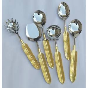 ชุดส้อมเส้นก๋วยเตี๋ยวสำหรับร้านอาหารและคาเฟ่5ชิ้นของตกแต่งโต๊ะงานปาร์ตี้งานแต่งงานงานปาร์ตี้ชุดส้อมชุดเครื่องใช้บนโต๊ะอาหารสุดหรู - Product Image 4