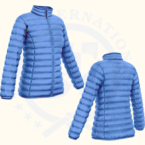 Veste matelassée d'hiver unisexe pour hommes et femmes, style ample et épaissi avec impression de logo personnalisé, fermeture à glissière, caractéristique imperméable - Product Image 1