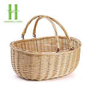 BEST SELLER Natural Rattan Wicker Picnic <b>Basket</b> With Lid Multipurpose <b>Basket</b> Outdoor Made By Vietnam Handicraft Factory - Product Image 6