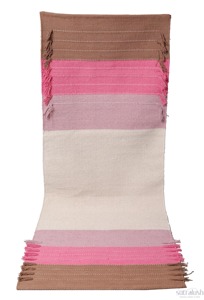 Tapete de Ejercicio Tejido Sutralush, Rectangular, Rosa y Marrón a Rayas, Estilo Contemporáneo, para Uso en Casa, Tapete de Yoga - Product Image 2
