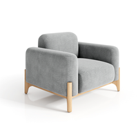 Ensemble de canapé d'angle de bureau commercial moderne avec des meubles remplis d'éponge en tissu pour le salon
