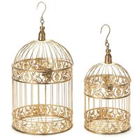 Cage à oiseaux en métal noir artisanat décor à la maison taille et couleur personnalisables en gros meilleure qualité
