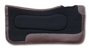 100% fieltro de lana manta de sillín contorneada occidental comodidad óptima equipo de caballo trabajo de cuero almohadillas ecuestres para SILLÍN - Product Image 2