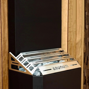 Calentador de sauna Saunum AIR 7 negro de 6,4 kW para salas de sauna + envío de mercancía gratuito - Product Image 6