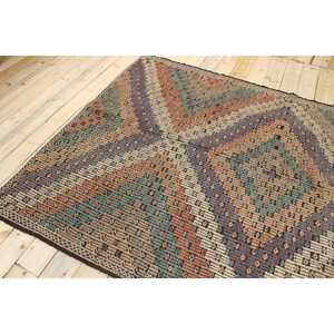 Alfombra Vintage de 6x8.5 pies (184x260 cm), Alfombra Turca Azul con Diseño Floral - Product Image 4