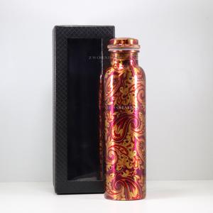 100% Pure <b>Copper</b> Printed <b>Water</b> <b>Bottles</b> Ayurvedic Health Benefits <b>Copper</b> <b>Water</b> <b>Bottle</b> Leak Proof Yoga <b>Bottle</b> With Logo - Product Image 3
