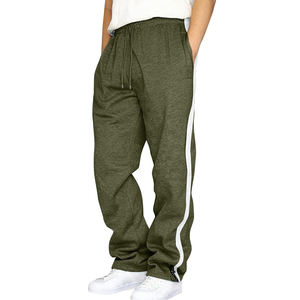 Pantalones de chándal para hombre, pantalones informales para hombre, pantalones personalizados de talla grande de algodón para correr, pantalones lavados para hombre, pantalones personalizados para el sudor - Product Image 1