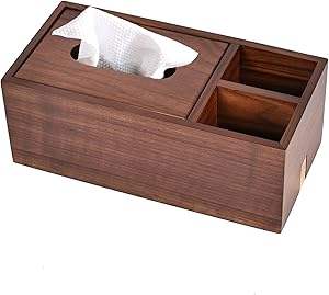 กล่องกระดาษทิชชูทำจากไม้อเนกประสงค์ชุดวอลนัทน่ารักสำหรับใส่อาหารและห้องนั่งเล่น - Product Image 2