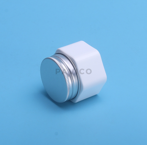 Venta al por mayor 30ml PP forma hexagonal plástico vacío cosmético cuidado de la piel contenedor Vietnam fabricado crema facial tarro tapa tarros de plástico - Product Image 4