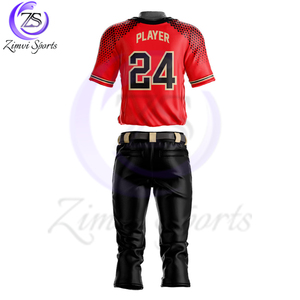 Tela suave de moda totalmente por encargo propio diseño peso ligero mejor diseño 2025 ropa de equipo deportivo estilo único uniforme de béisbol - Product Image 2