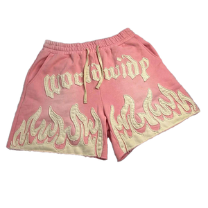 Ensemble de shorts délavés à l'acide en coton de haute qualité pour hommes vente en gros de t-shirts et de shorts pour l'été et la salle de sport - Product Image 4