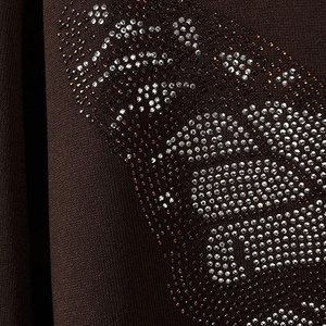 High Quality Full <b>Sleeves</b> Men's Winter Solid Zipper-Up Rhinestone Hoodies-Customizable Color & Design - Product Image 6