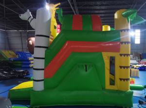 Château gonflable girafe orang-outan, thème safari, maison de rebond avec toboggan aquatique - Product Image 5