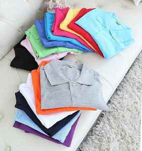 Vente en gros Polo d'équipe de golf pour hommes et femmes avec impression personnalisée et logo T-shirts en relief en coton souple avec perles courtes - Product Image 2