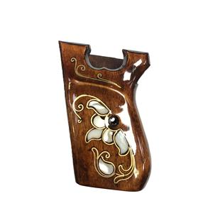 Mirino ceco compatibile madreperla intarsio in legno impugnatura - Product Image 1